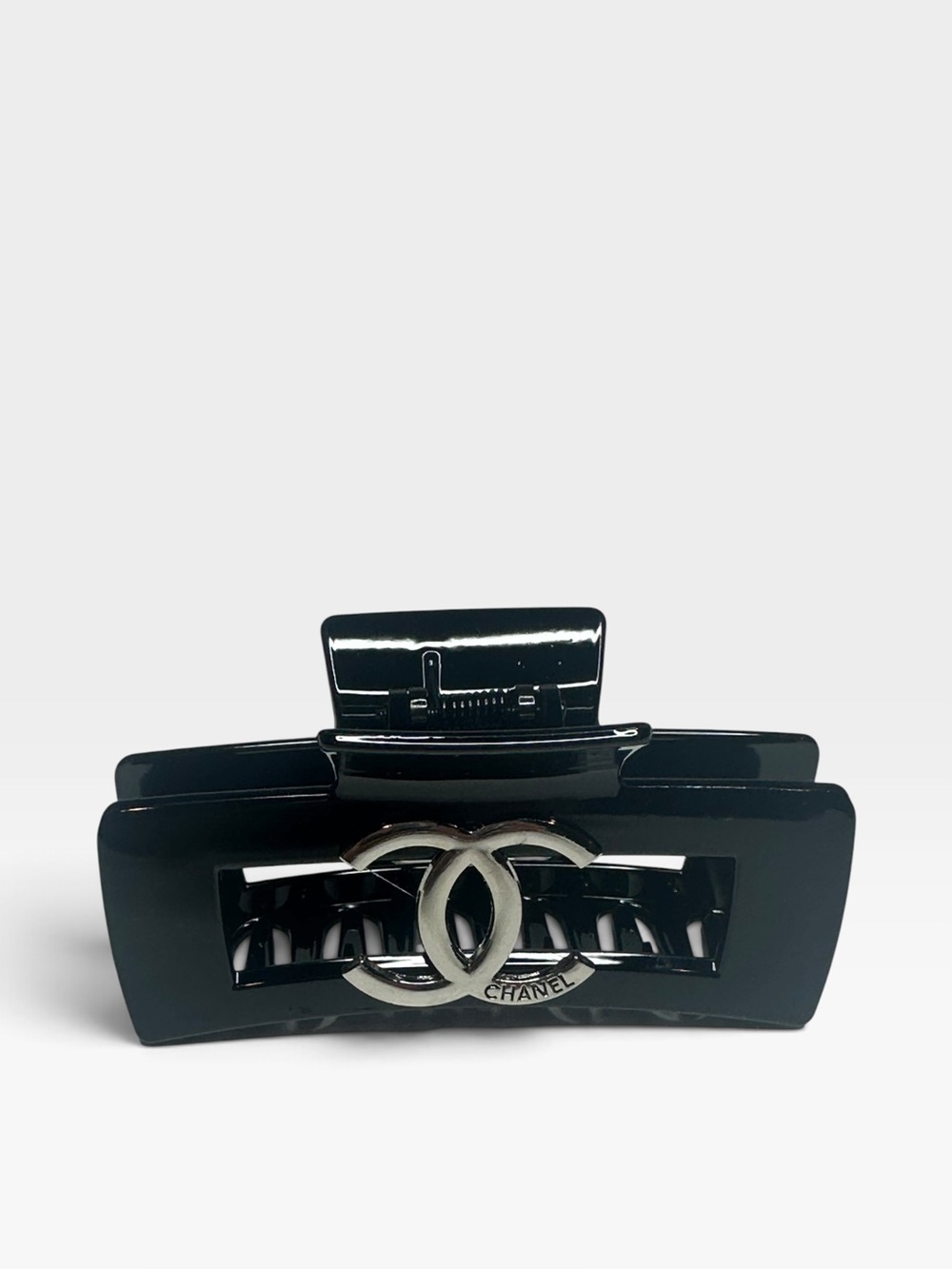 Just For fun Black/Silver CC Hair Claw Clip
